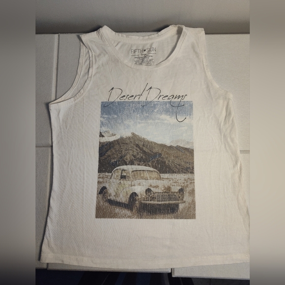 Fifth Sun White Desert Dreams Tank Size L #417 - Picture 1 of 2